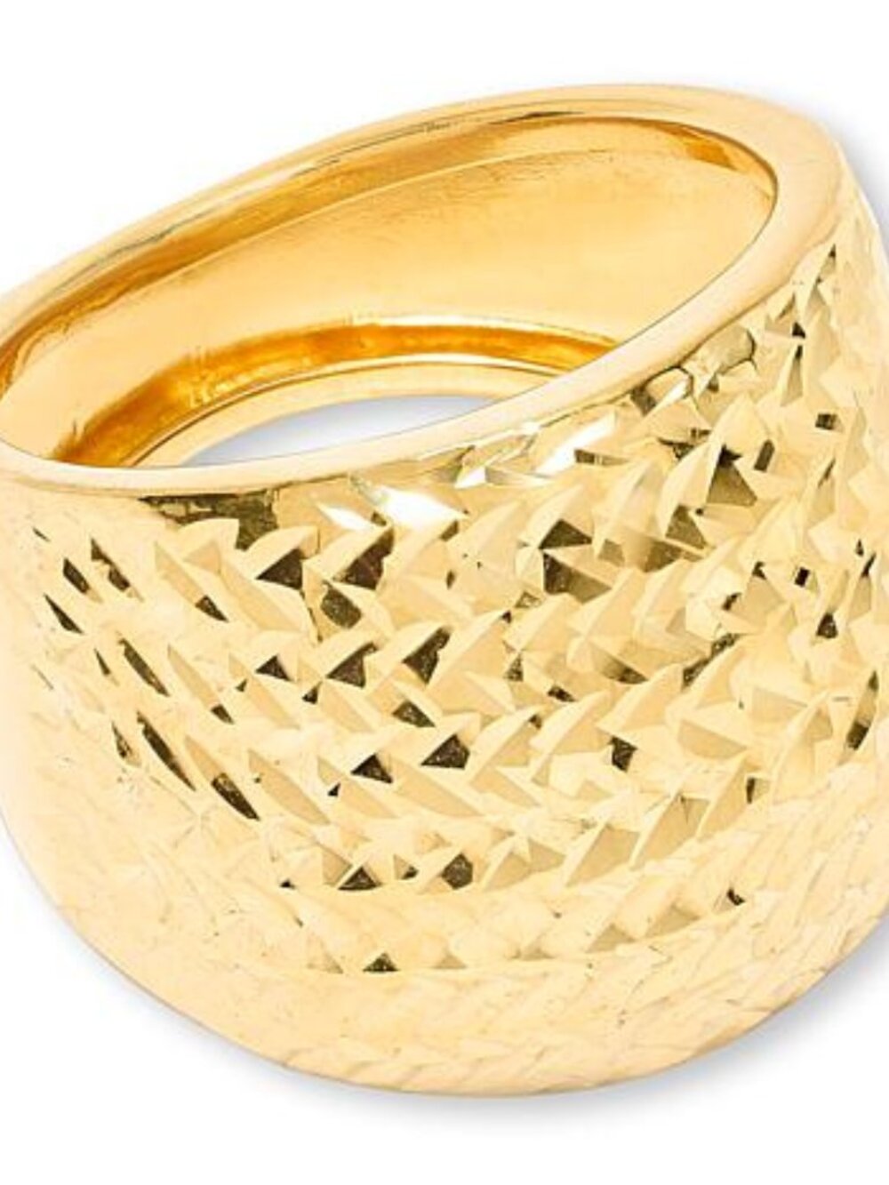 10k solid gold dome ring BRilliance Fine jewelry yellow size 7